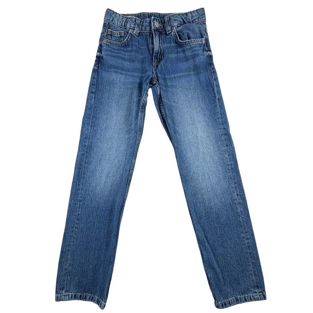 Zara Kids Medium Wash Straight Leg Denim Jeans Blue Size 9/10 140cm